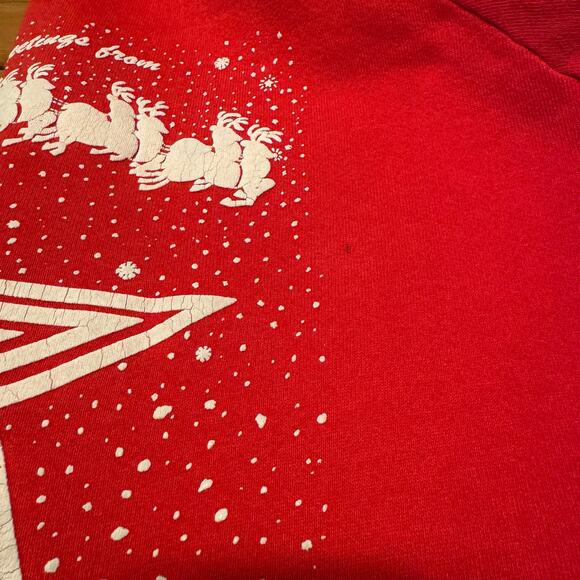 Vintage Crewneck Christmas Sweatshirt Size Large - Picture 4 of 9